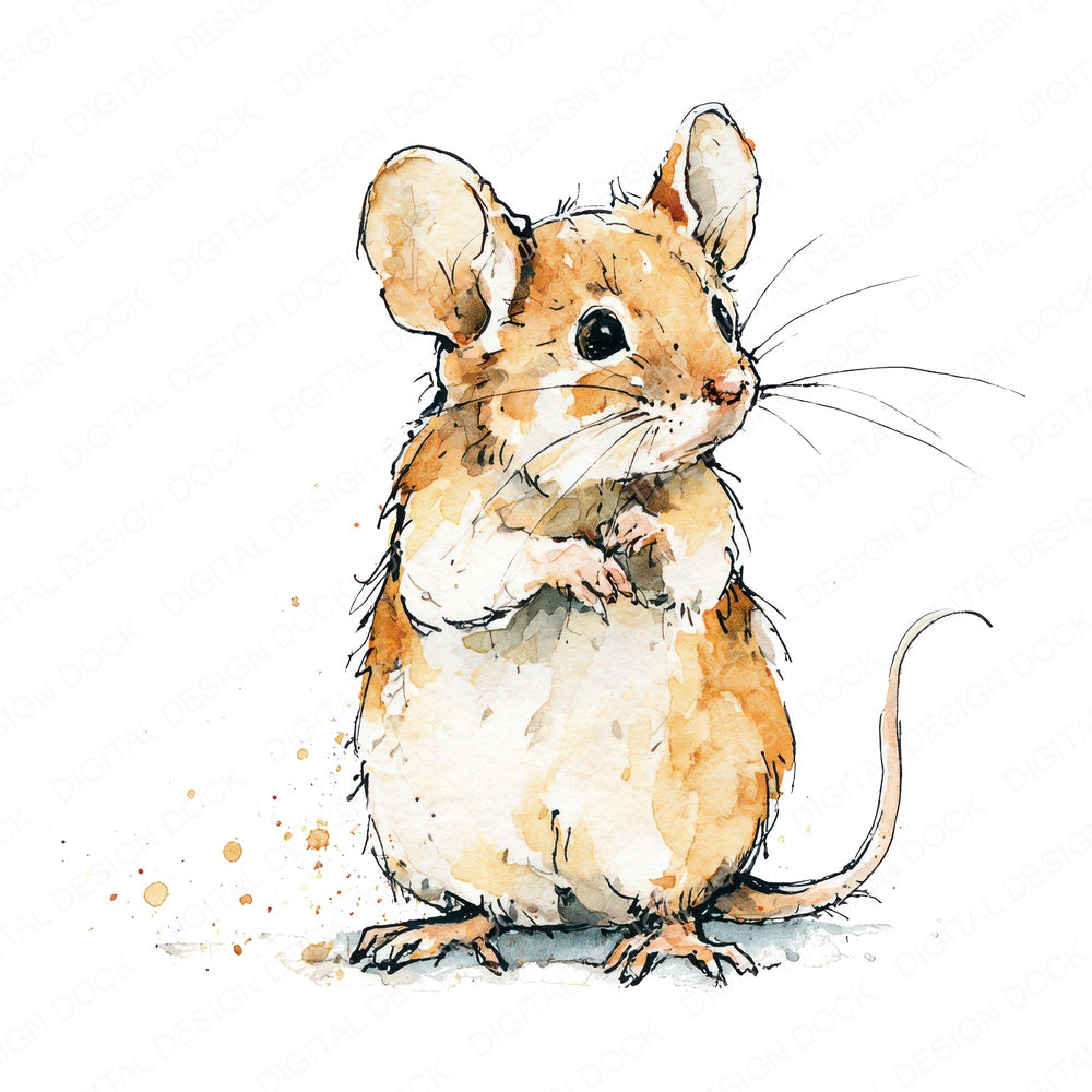 Realistic Baby Mouse Fussy Cut Sheets (DDD013751)