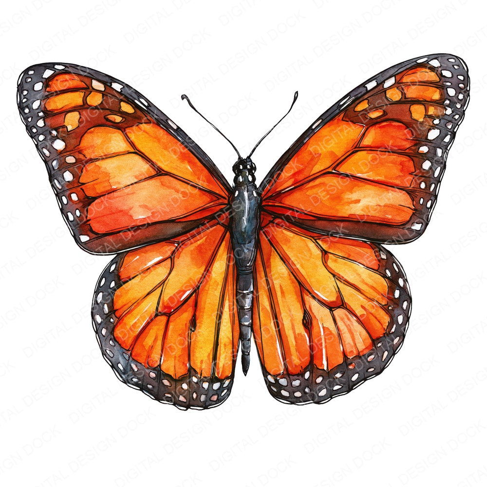 Realistic Monarch Butterfly Fussy Cut Sheets (DDD013721)