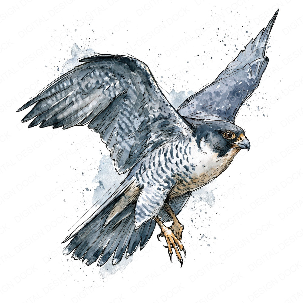 Realistic Peregrine Falcon 1