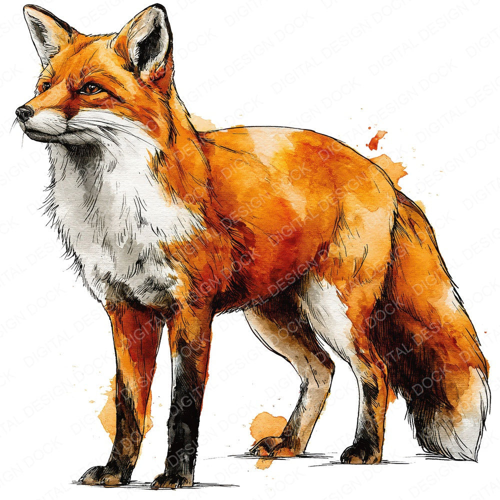 Realistic Red Fox 1