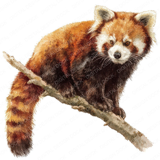 Red Panda Exotic Animal Clipart Set (DDD008243)