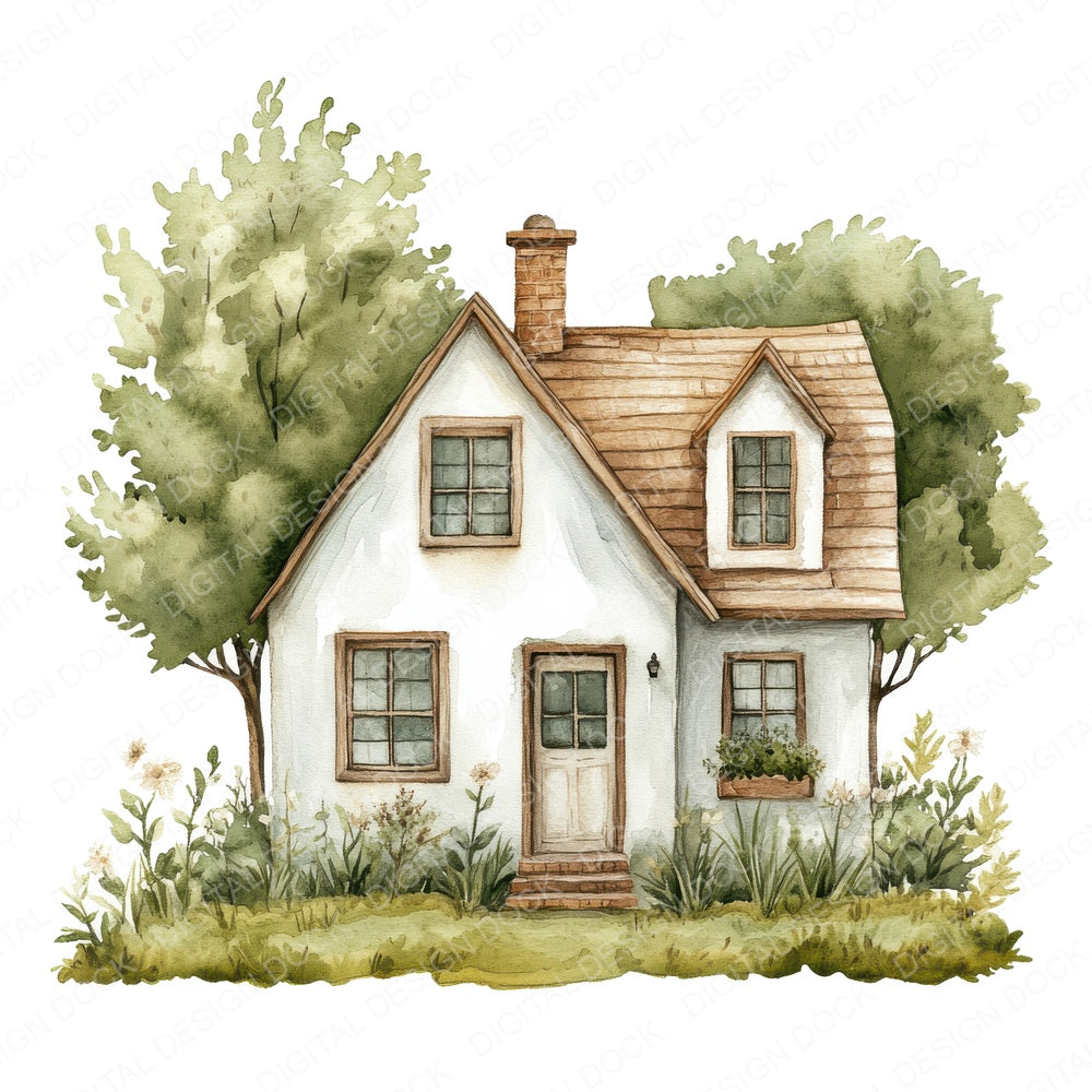 Rustic Farmhouse fussy cut sheet in A4 format showing all 12 designs on one printable page