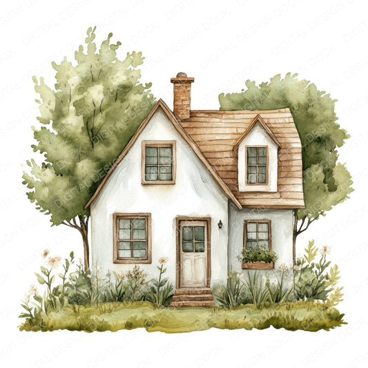 Rustic Farmhouse fussy cut sheet in A4 format showing all 12 designs on one printable page