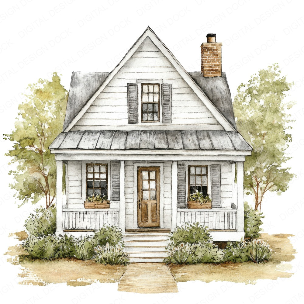 Rustic Farmhouse fussy cut sheet in US Letter format showing all 12 designs on one printable page