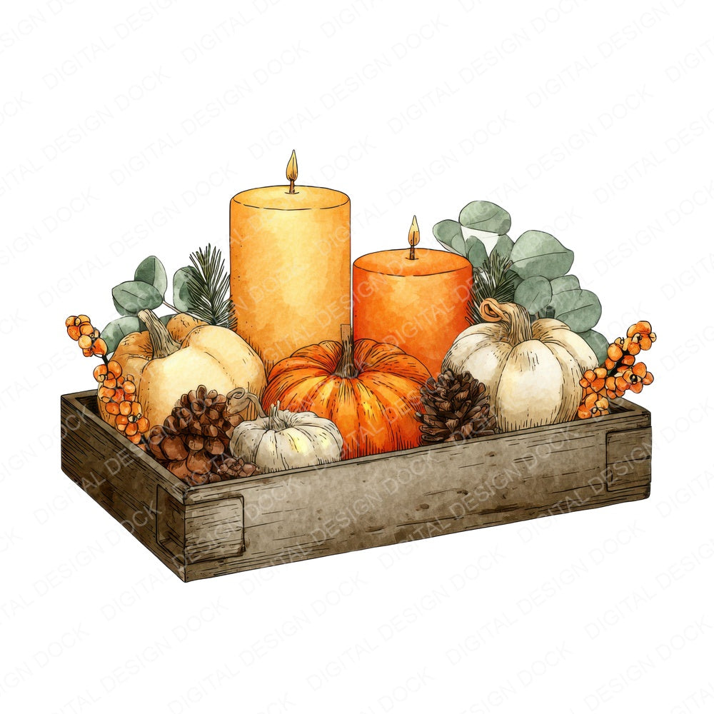 Rustic Pumpkin Halloween Centrepiece fussy cut sheet in US Letter format showing all 12 designs on one printable page