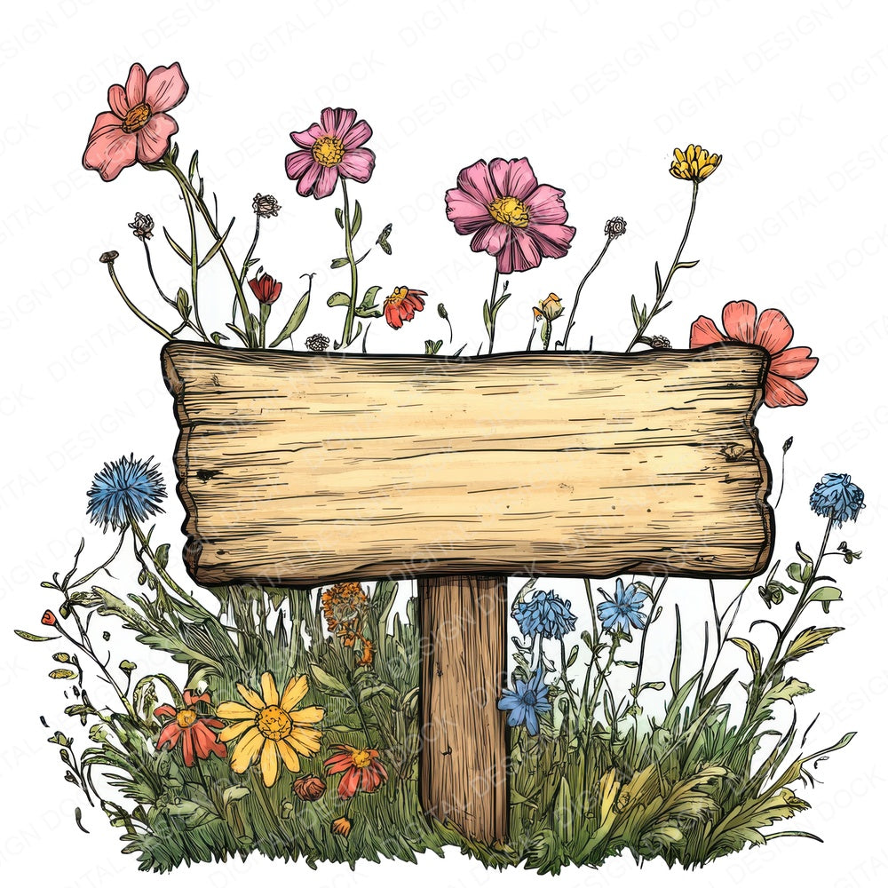 Rustic Wooden Sign Fussy Cut Sheets (DDD010851)