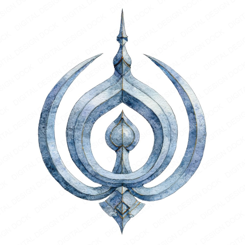 Sikh khanda symbol Clipart Set (DDD006541)