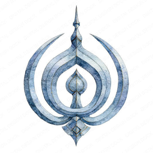 Sikh khanda symbol Clipart Set (DDD006541)