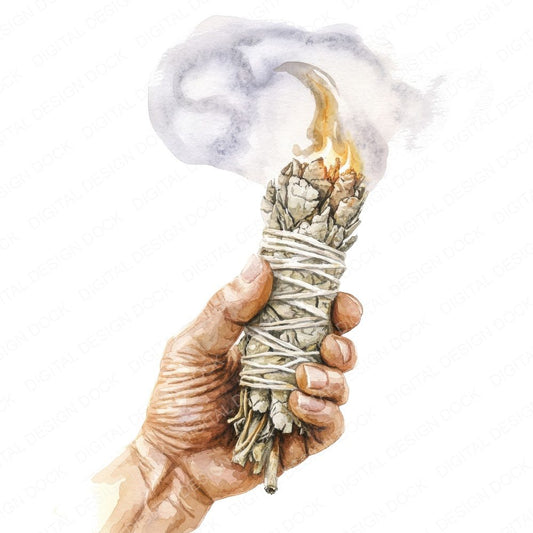 Smudging Ritual Clipart Set (DDD006594)
