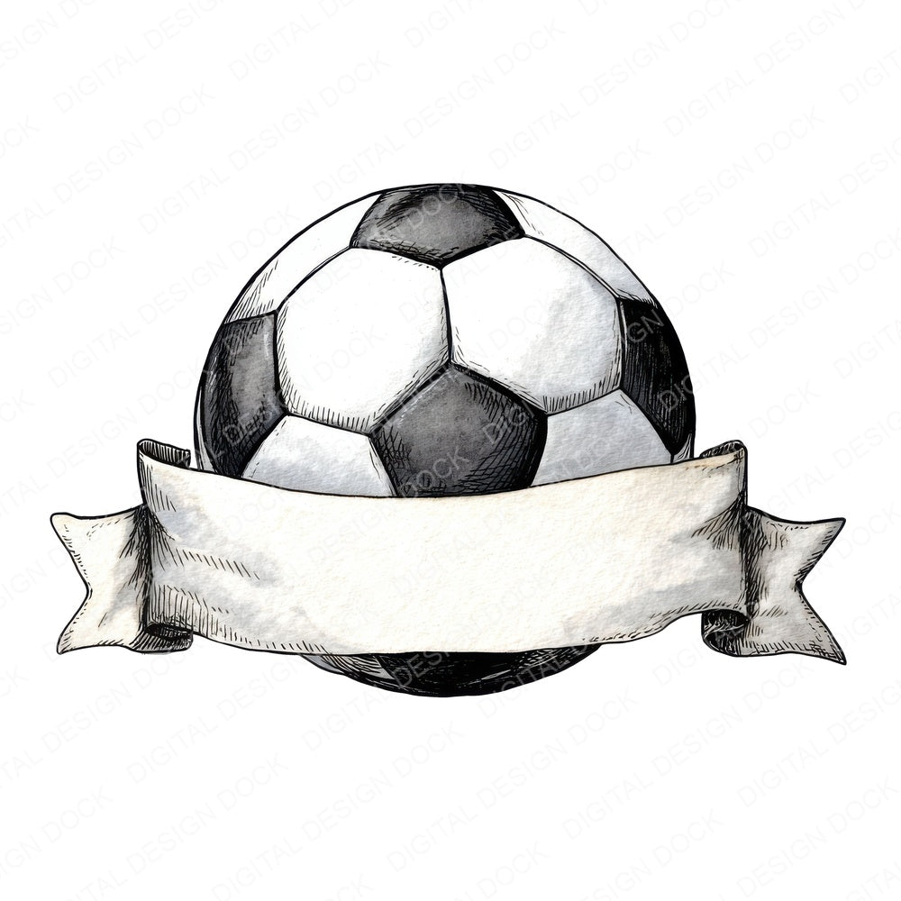 Soccer Banner Ball fussy cut sheet in A4 format showing all 12 designs on one printable page
