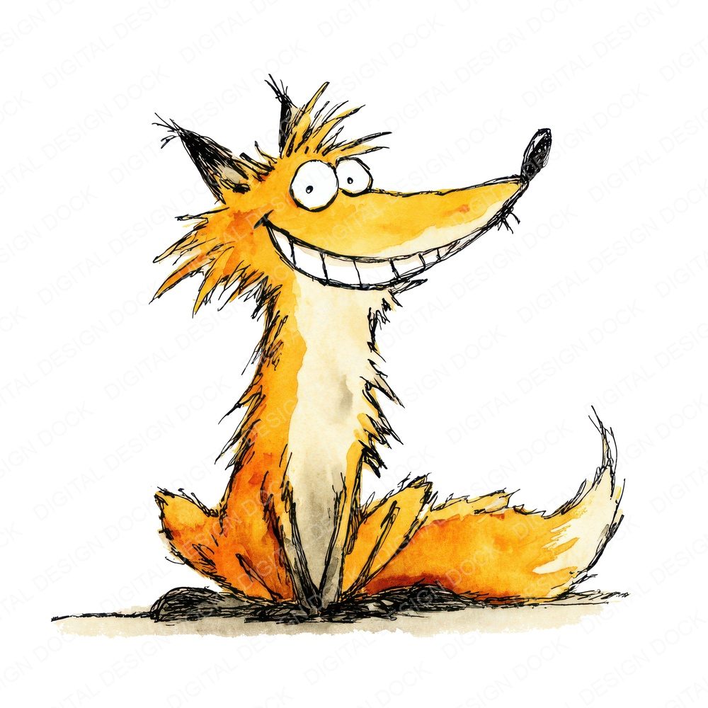 Storybook Fox Character Fussy Cut Sheets (DDD011040)