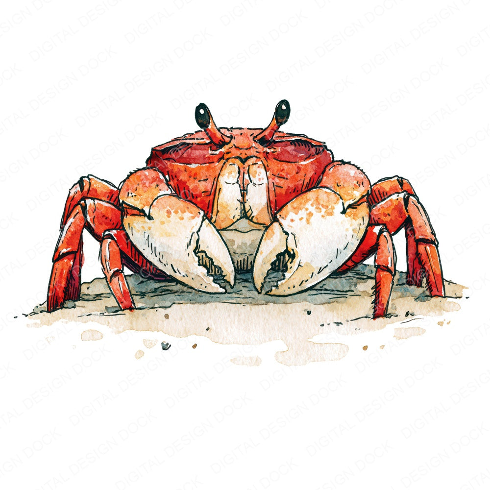 Stylised Crab Fussy Cut Sheets (DDD014549)