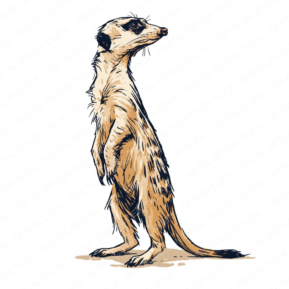 Stylised Meerkat Fussy Cut Sheets (DDD018039)