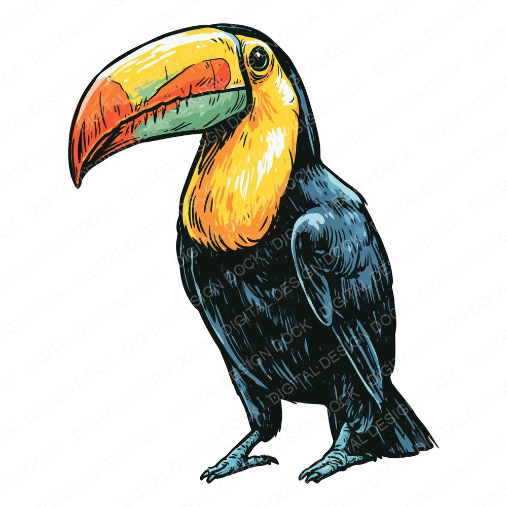 Stylised Toucan Clipart Set (DDD014540)