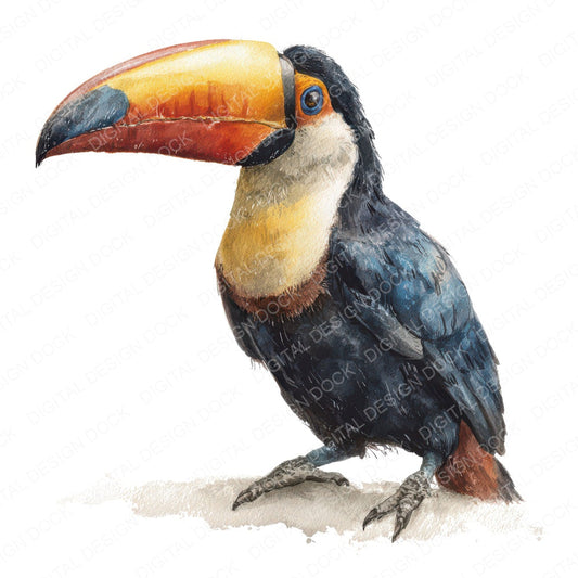 Toucan Exotic Bird Clipart Set (DDD008225)