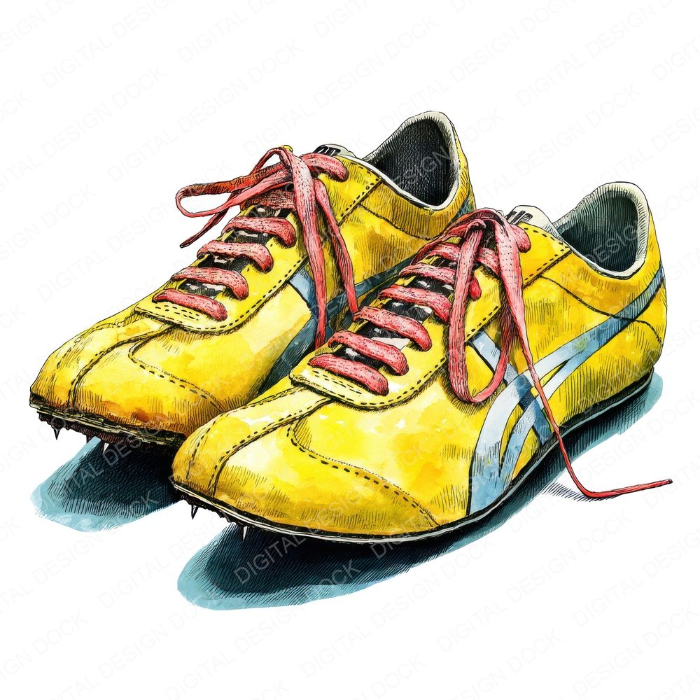 Track Running Spikes Clipart Set (DDD006766)