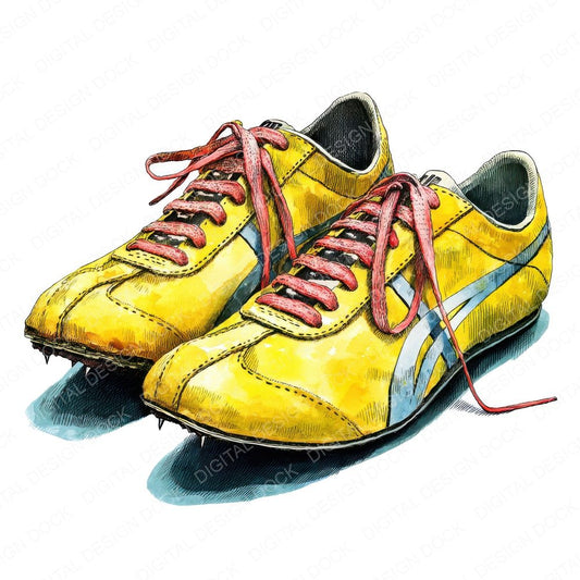 Track Running Spikes Clipart Set (DDD006766)