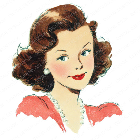 Vintage Actress Portrait fussy cut sheet in A4 format showing all 12 designs on one printable page