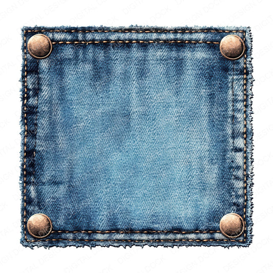 Vintage Denim Tag Sign fussy cut sheet in A4 format showing all 12 designs on one printable page