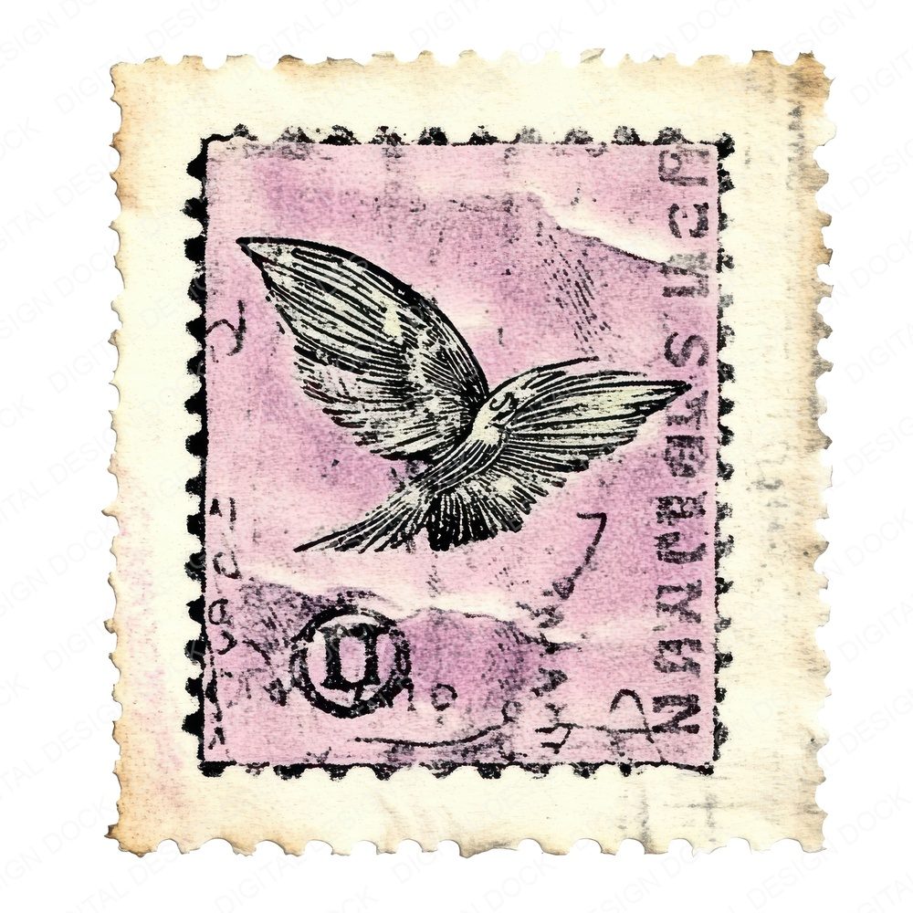 Vintage Postage Stamp Fussy Cut Sheets (DDD011277)