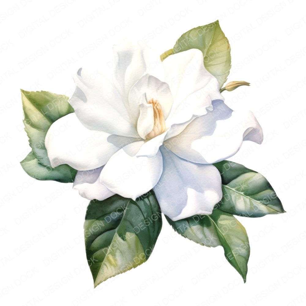Watercolour Gardenia Fussy Cut Sheets (DDD011510)