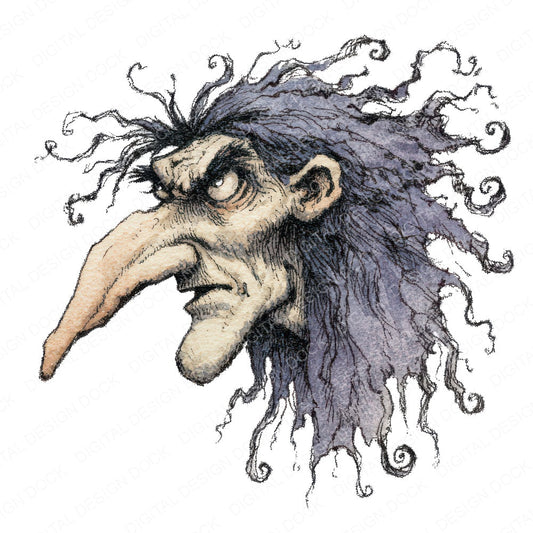 Watercolour Haunted Witch Clipart Set (DDD007165)