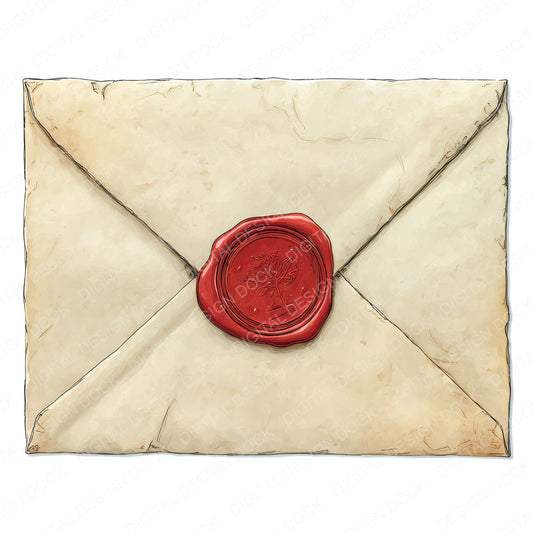 Watercolour Wax Envelope fussy cut sheet in A4 format showing all 12 designs on one printable page