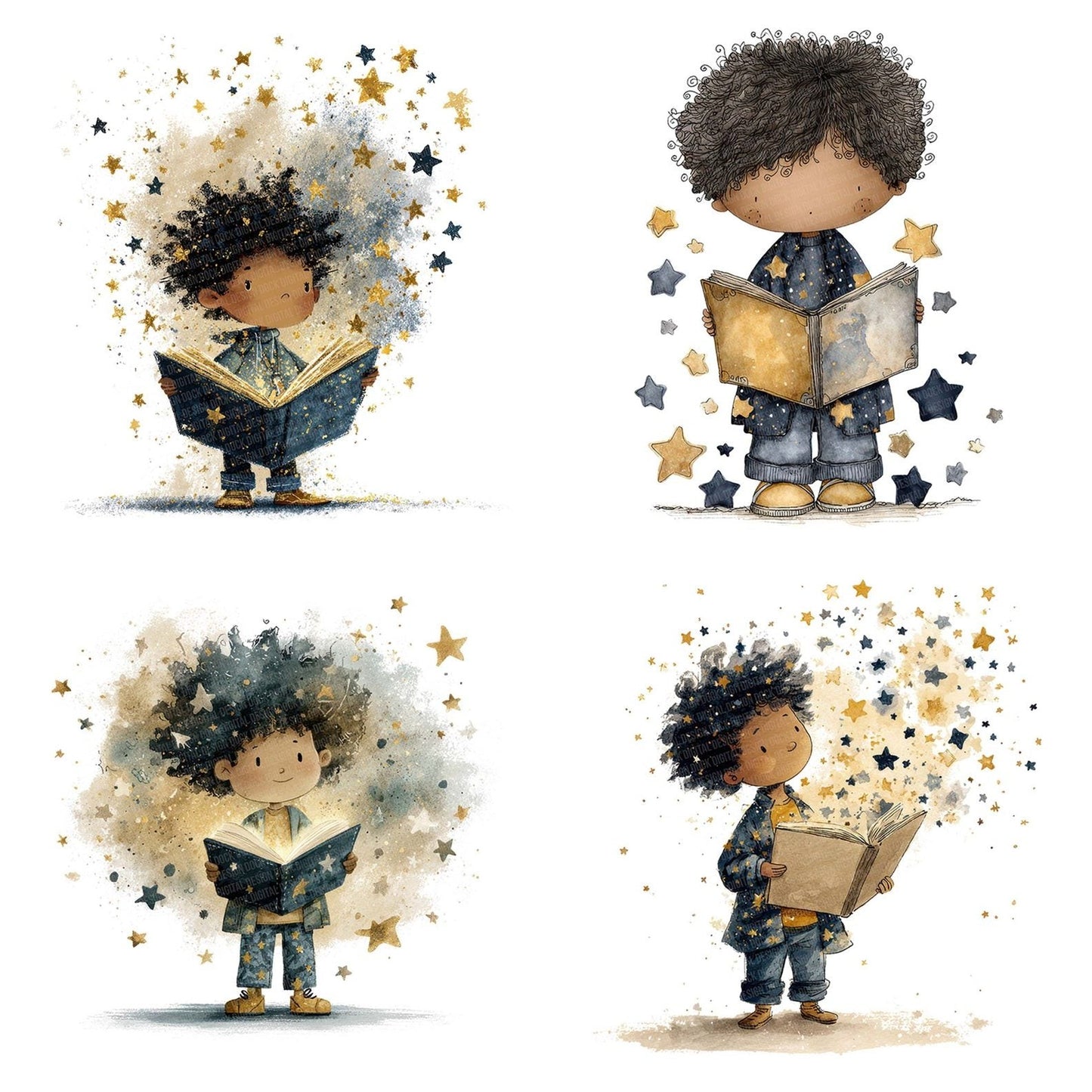 Child Magic Book Clipart Set (DDD004850)
