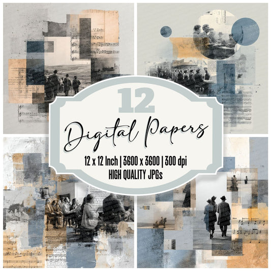Classical Choir Moodboard Digital Paper Pack (DDD000006)