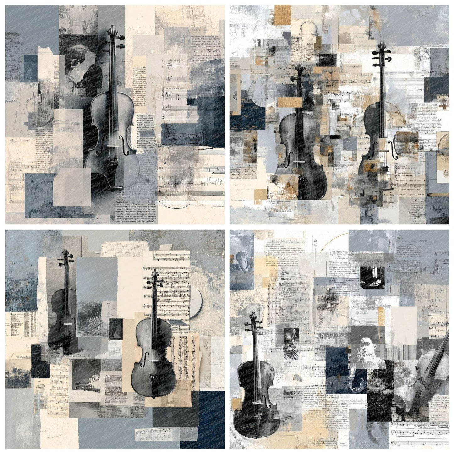 Classical Orchestra Moodboard Digital Paper Pack (DDD000007)