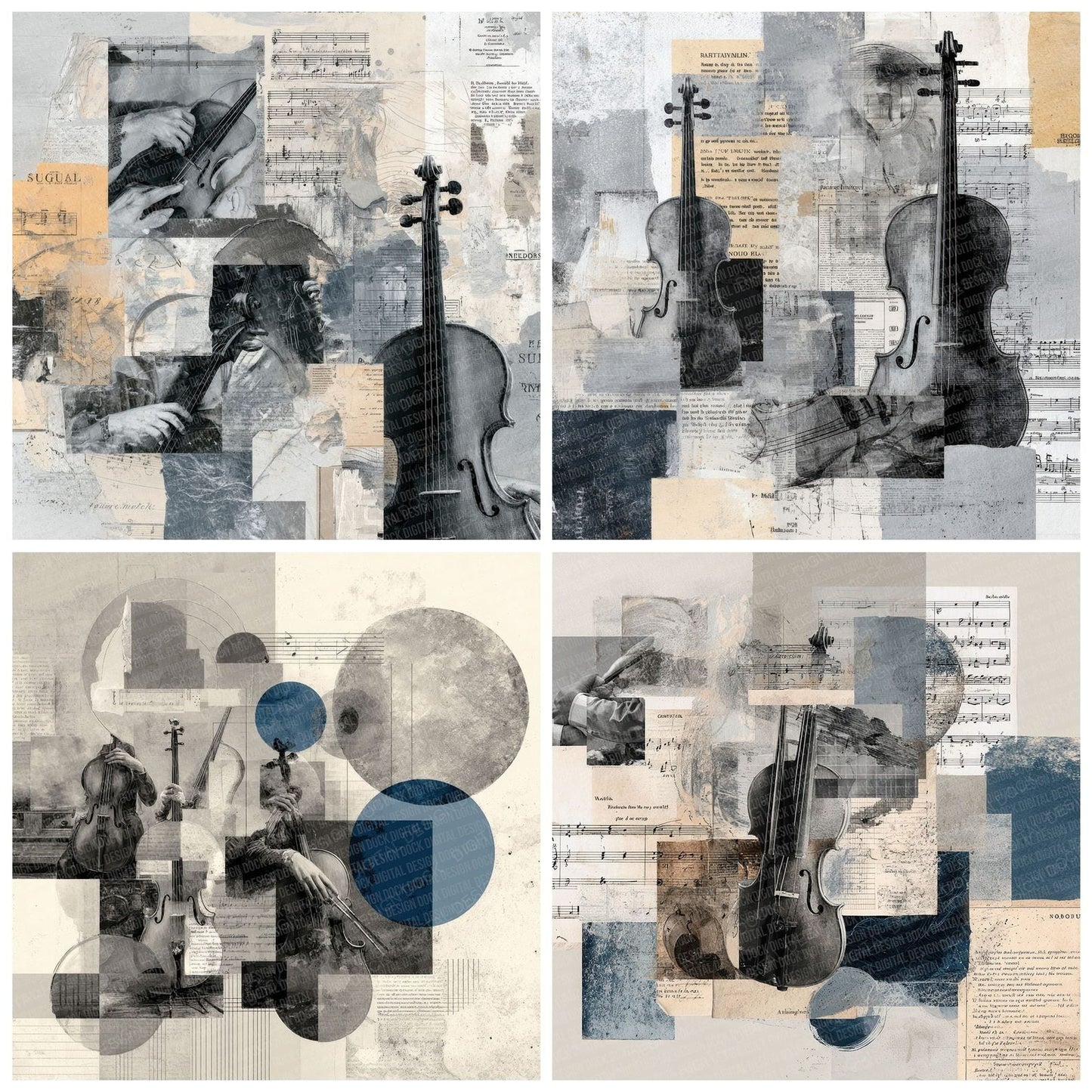 Classical Orchestra Moodboard Digital Paper Pack (DDD000007)