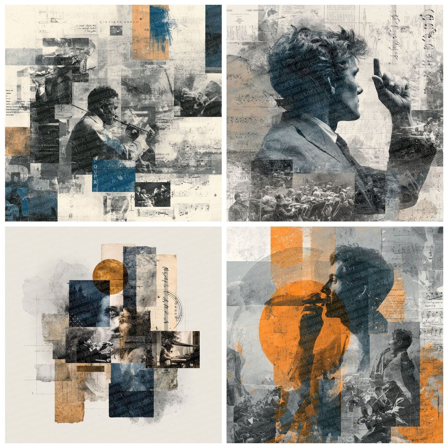 Film Score Moodboard Digital Paper Pack (DDD000009)