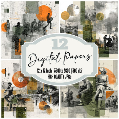 Folk Dance Moodboard Digital Paper Pack (DDD000010)