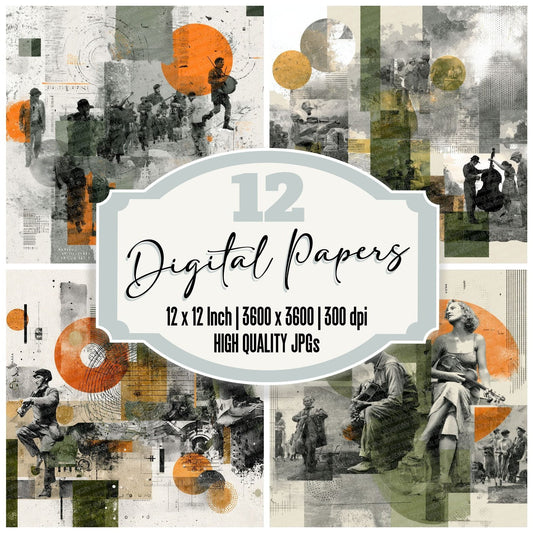 Folk Dance Moodboard Digital Paper Pack (DDD000010)
