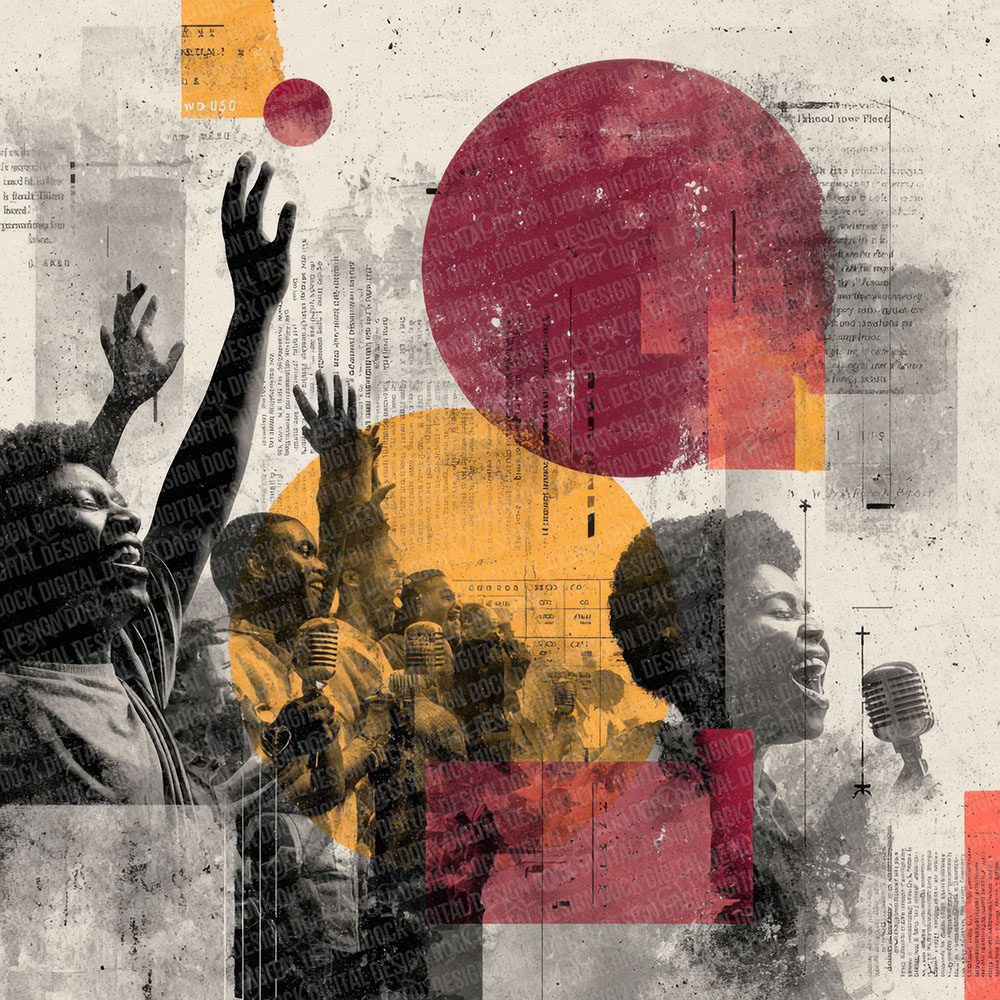 Gospel Choir Moodboard Digital Paper Pack (DDD000011)