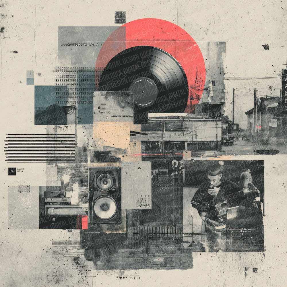 Hip Hop Beat Moodboard Digital Paper Pack (DDD000012)