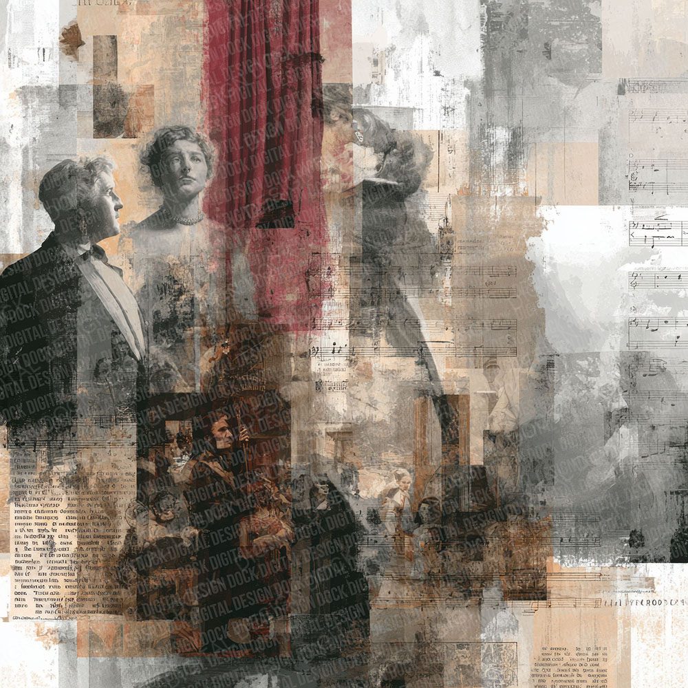 Opera Stage Moodboard Digital Paper Pack (DDD000014)
