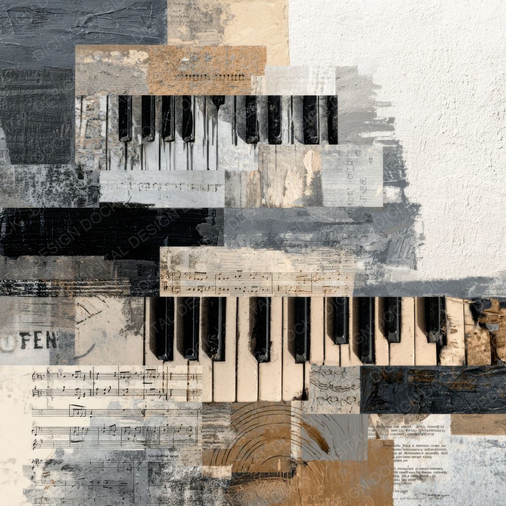 Piano Practice Moodboard Digital Paper Pack (DDD000015)