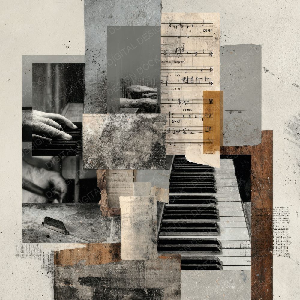 Piano Practice Moodboard Digital Paper Pack (DDD000015)