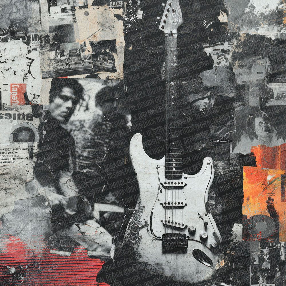 Punk Gig Moodboard Digital Paper Pack (DDD000016)