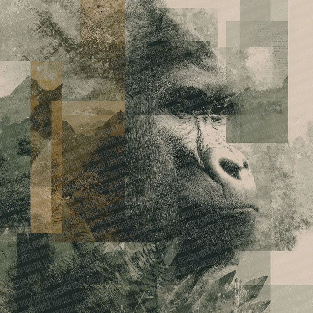 Gorilla Highland Moodboard Digital Paper Pack (DDD000025)