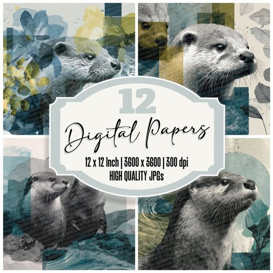 Otter River Moodboard Digital Paper Pack (DDD000031)