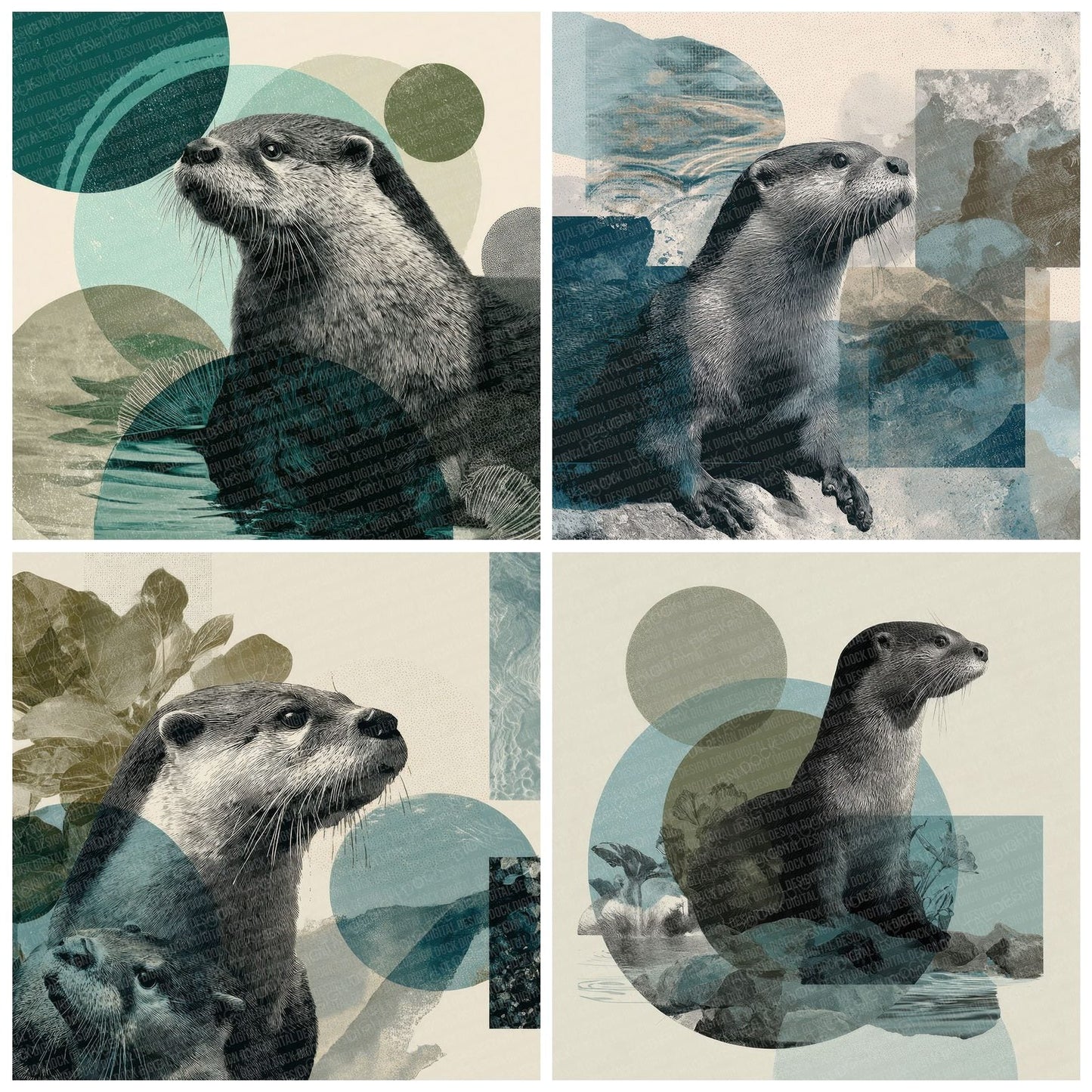 Otter River Moodboard Digital Paper Pack (DDD000031)