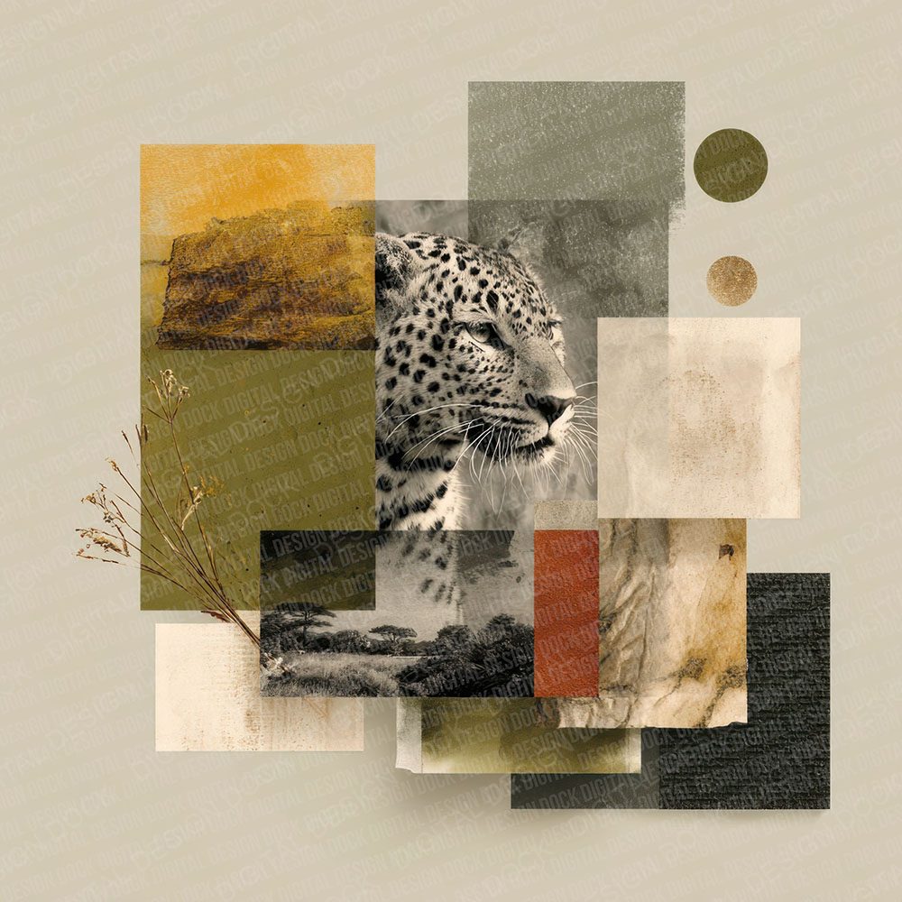 Puff Adder Savannah Moodboard Digital Paper Pack (DDD000032)