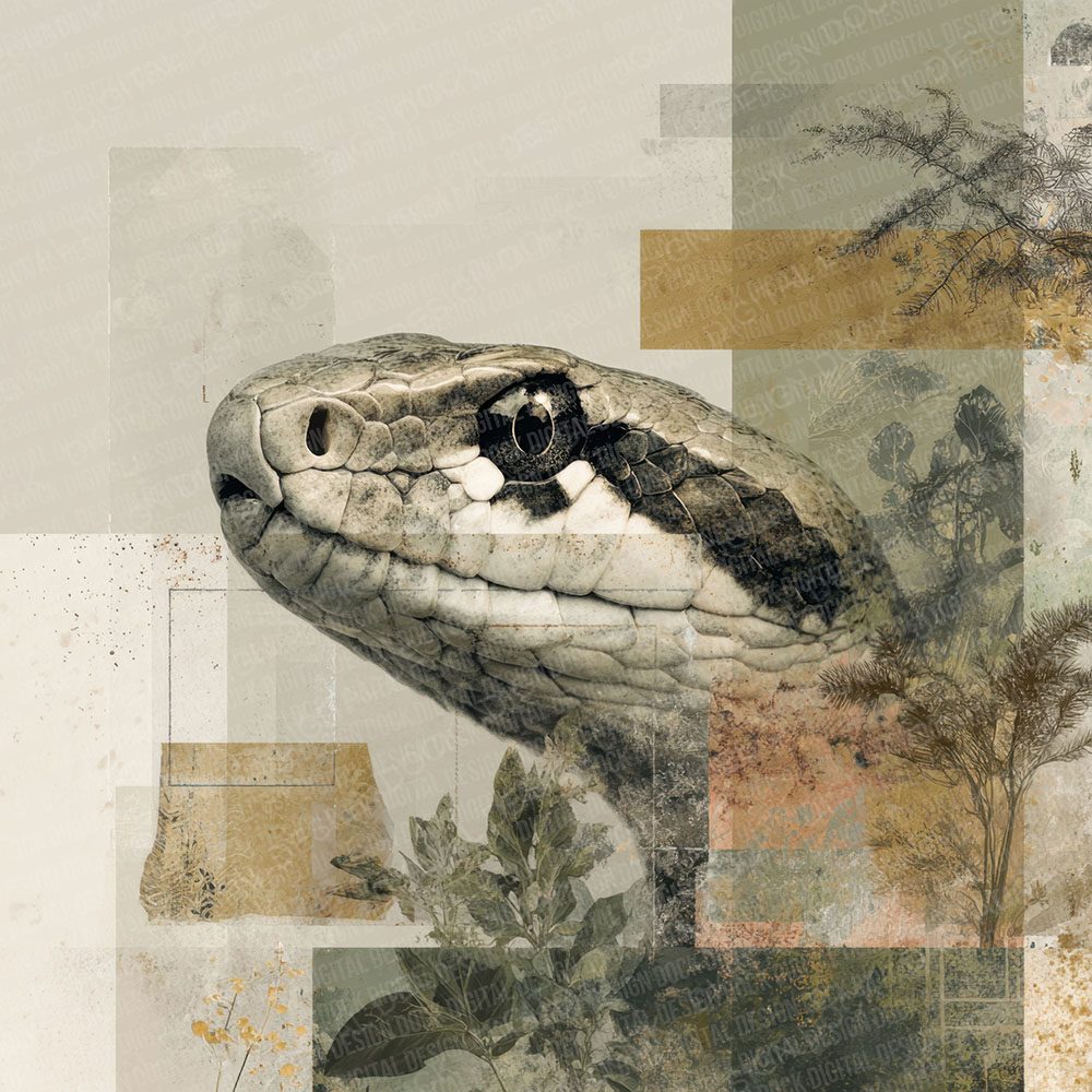 Puff Adder Savannah Moodboard Digital Paper Pack (DDD000032)