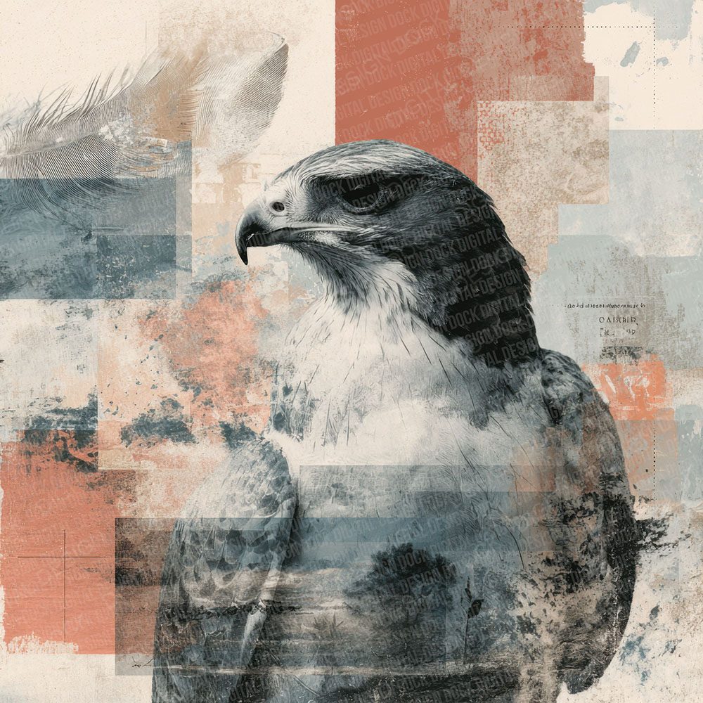Red Kite Sky Moodboard Digital Paper Pack (DDD000034)
