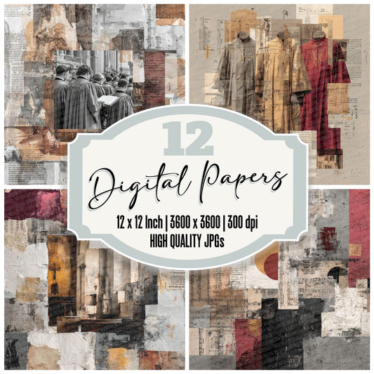 Sacred Choir Moodboard Digital Paper Pack (DDD000035)
