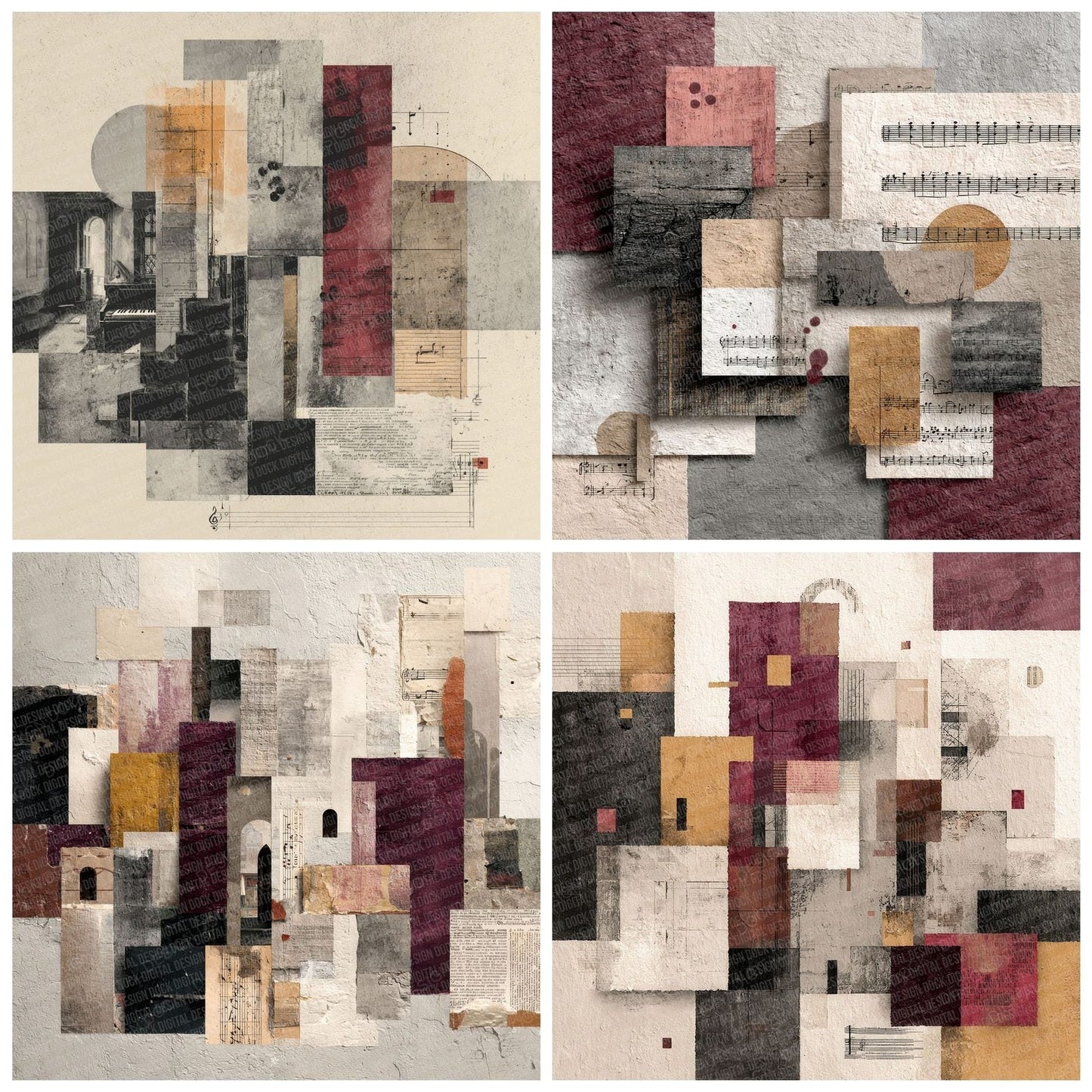 Sacred Choir Moodboard Digital Paper Pack (DDD000035)