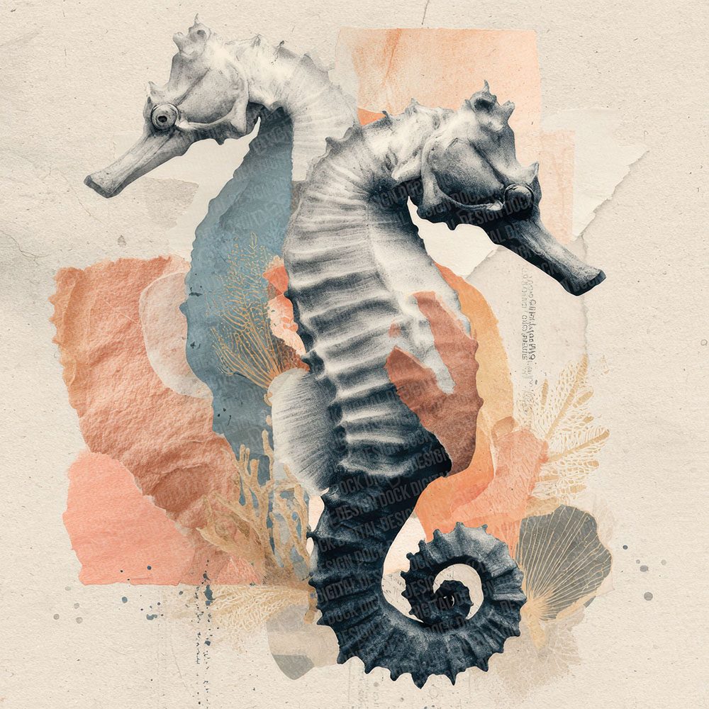 Seahorse Reef Moodboard Digital Paper Pack (DDD000037)