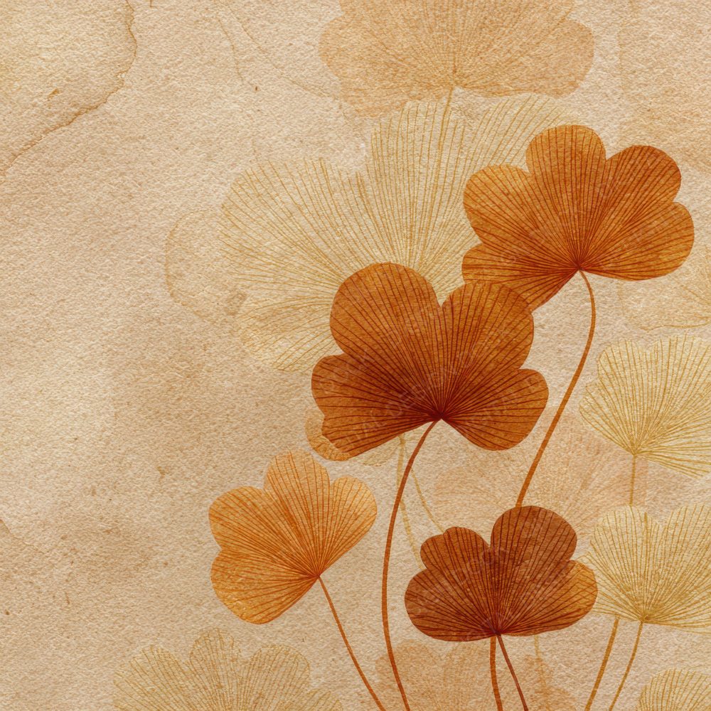 Parchment Clover Outline Background Digital Paper Pack (DDD000094)